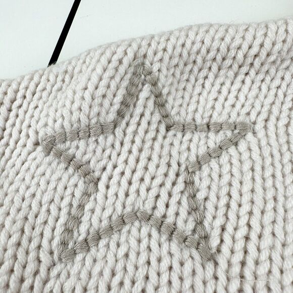 Sundry Stars Loose Knit Vanilla White Wool Blend Sweater Womens Sz 1 / S - Picture 8 of 9